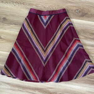 Anthropologie Edme & Esyllte Striped A-line Skirt